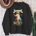 Jesus I Trust In You 神の慈悲 カトリック クリスチャン イエス 長袖tシャツ スウェットシャツ 年配の女性への贈り物