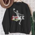 The Legend Basketballlam Dunk For The Basketball Lovers スウェットシャツ 年配の女性への贈り物