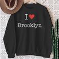 I Love Brooklyn With Heart ミニマリスト シンプル グラフィック スウェットシャツ 年配の女性への贈り物