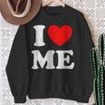 I Love Me シャツ Y2k ジョーク I Heart Me Love Myself Maine スウェットシャツ 年配の女性への贈り物