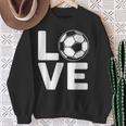 Loveoocer 愛を言うサッカー スウェットシャツ 年配の女性への贈り物
