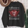 Merry Krampus Christmas Xmas Horror Ugly Sweater Evil Pajama Sweatshirt Gifts for Old Women