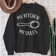 My Kitchen My Rules Foodie Chef Cookギフト メンズ レディース キッズ スウェットシャツ 年配の女性への贈り物