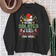 Being Related To Me Christmas Family Ugly Sweater Pajamas Sweatshirt Gifts for Old Women