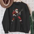 Rockin Santa Electric Guitar Christmas Rock Music Xmas Sweatshirt Gifts for Old Women
