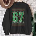 Santa Says 67 Christmas Ugly Sweater 6 7 Six Seven Meme Sweatshirt Gifts for Old Women