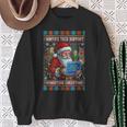 Santa's Tech Support Rebooting Christmas Ugly Sweater Sweatshirt Gifts for Old Women