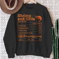 Shrimp And Grits Nutrition Facts Label Calories Protein Food スウェットシャツ 年配の女性への贈り物