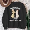 Somebunny Loves Candle Making Cute Easter Bunny Candle Maker Tank Top Sweatshirt Unisex Gifts for Old Women