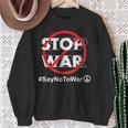 Stop Waray No To War Pleasetop Wars No War スウェットシャツ 年配の女性への贈り物
