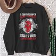 I Survived Open Heart Surgery What's Your Superpower Sweatshirt Gifts for Old Women