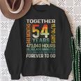 Together 54 Years Forever To Go 結婚54周年記念 スウェットシャツ 年配の女性への贈り物