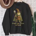 T'was The 'Tism M'lord Frog Wizard Tism Sweatshirt Gifts for Old Women