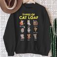 Types Of Cat Loaf Cute Kitten Kawaii Cats Cat Lover スウェットシャツ 年配の女性への贈り物