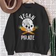 Vegan Pirate Skull And Crossbones But Carrot Sweatshirt Unisex Gifts for Old Women