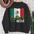 Viva Mexico ソンブレロ インディペンデンス メキシコ 国旗 メキシコ 長袖tシャツ スウェットシャツ 年配の女性への贈り物