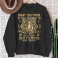 What You Think You Become ブッダシャツ ブッダtシャツ スウェットシャツ 年配の女性への贈り物