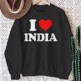 インド I Heart India I Love India スウェットシャツ 年配の女性への贈り物