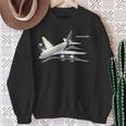 エアバスa380ターボジェット飛行機旅客機航空パイロットギフト スウェットシャツ 年配の女性への贈り物