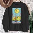 オリジナルのrider Waite Deckのムーンヴィンテージタロットカード。 長袖tシャツ スウェットシャツ 年配の女性への贈り物