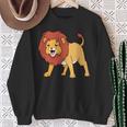 カワイイライオン 長袖tシャツ スウェットシャツ 年配の女性への贈り物
