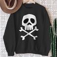 クラシック 宇宙 海賊 パンク スカル キャプテン ハロウィン 長袖tシャツ スウェットシャツ 年配の女性への贈り物