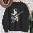 クールなペンギン ギターを弾く 音楽愛好家 ペンギン ギター 面白い スウェットシャツ 年配の女性への贈り物