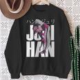 ゲーマープレイヤー愛好家向けジュリハンキャラクター 長袖tシャツ スウェットシャツ 年配の女性への贈り物