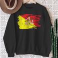 シチリア国旗 シチリア州パレルモ イタリア スウェットシャツ 年配の女性への贈り物