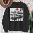 ディストレス Jdm レジェンズ レースカー 国旗 日本製 長袖tシャツ スウェットシャツ 年配の女性への贈り物