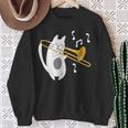 トロンボーン奏者 猫 トロンボーン奏者 音楽好き スウェットシャツ 年配の女性への贈り物