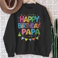 ハッピーバースデーパパはパパの誕生日 長袖tシャツ スウェットシャツ 年配の女性への贈り物
