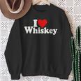 ハートウイスキーウイスキーが大好き スウェットシャツ 年配の女性への贈り物