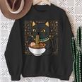 バストキャット ラーメン エジプト エジプト神話 女神バステット スウェットシャツ 年配の女性への贈り物