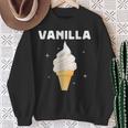 バニラ アイスクリーム コーン ジェラート スイートデザート 冷凍食品 スウェットシャツ 年配の女性への贈り物