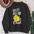 バレーボール ひよこ おもしろバレーボール スウェットシャツ 年配の女性への贈り物