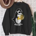 フレンチホルン奏者 ペンギン好き 音楽 フレンチホルン スウェットシャツ 年配の女性への贈り物