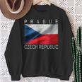 プラハtシャツ 素敵なチェコ共和国の国旗 お土産 スウェットシャツ 年配の女性への贈り物