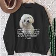 マルチーズ犬愛好家 子犬オーナー 真の愛 引用句デザイン スウェットシャツ 年配の女性への贈り物