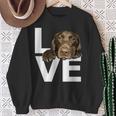 ラブラドールラブチョコレートラボラバー スウェットシャツ 年配の女性への贈り物