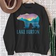 レイク・バートン 山 パープル セッティング ヒマワリ ネイチャーウッド スウェットシャツ 年配の女性への贈り物