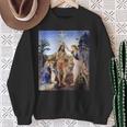 レオナルド ダヴィンチ 面白いtシャツ アート キリストの洗礼 聖書 絵画 メンズ 面白い 服 美術 ネタ スウェットシャツ 年配の女性への贈り物