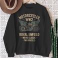 ロイヤルエンフィールドwdReクラシックモーターサイクルww2 長袖tシャツ スウェットシャツ 年配の女性への贈り物