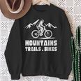 ヴィンテージ マウンテンバイク メンズ レディース バイカー Mtb トレイルバイク 長袖tシャツ スウェットシャツ 年配の女性への贈り物