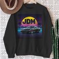 ヴェイパーウェーブ レトロ サンセット Jdm レジェンドカー 日本国内市場 長袖tシャツ スウェットシャツ 年配の女性への贈り物