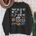 待って、Iee Rocks Rockhound Geology Rock Collection スウェットシャツ 年配の女性への贈り物