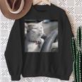 猫のミームtシャツを運転します スウェットシャツ 年配の女性への贈り物