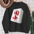 田中 苗字 麻雀 牌 おもしろ グッズ 服 筆文字 面白いtシャツ 文字入り 面白い 文字 ネタ メンズ スウェットシャツ 年配の女性への贈り物