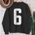 番号 6インチ ホワイト スウェットシャツ 年配の女性への贈り物