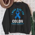 結腸直腸癌 I Wear Blue For Colon Cancer Awareness スウェットシャツ 年配の女性への贈り物
